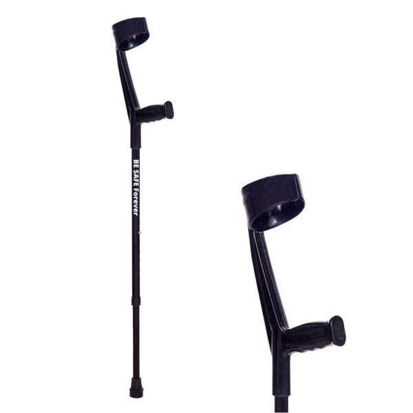 Elbow Walking Stick, walking crutch, black