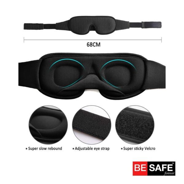 BESAFE Forever Premium Sleeping Eye Mask with mesh for men and women 6