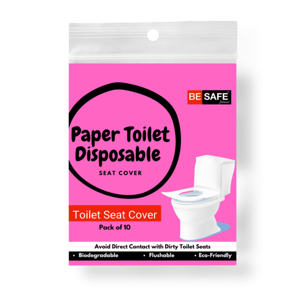 Disposable Paper Toilet Seat Cover Pink Cover with shadow Pack of 1